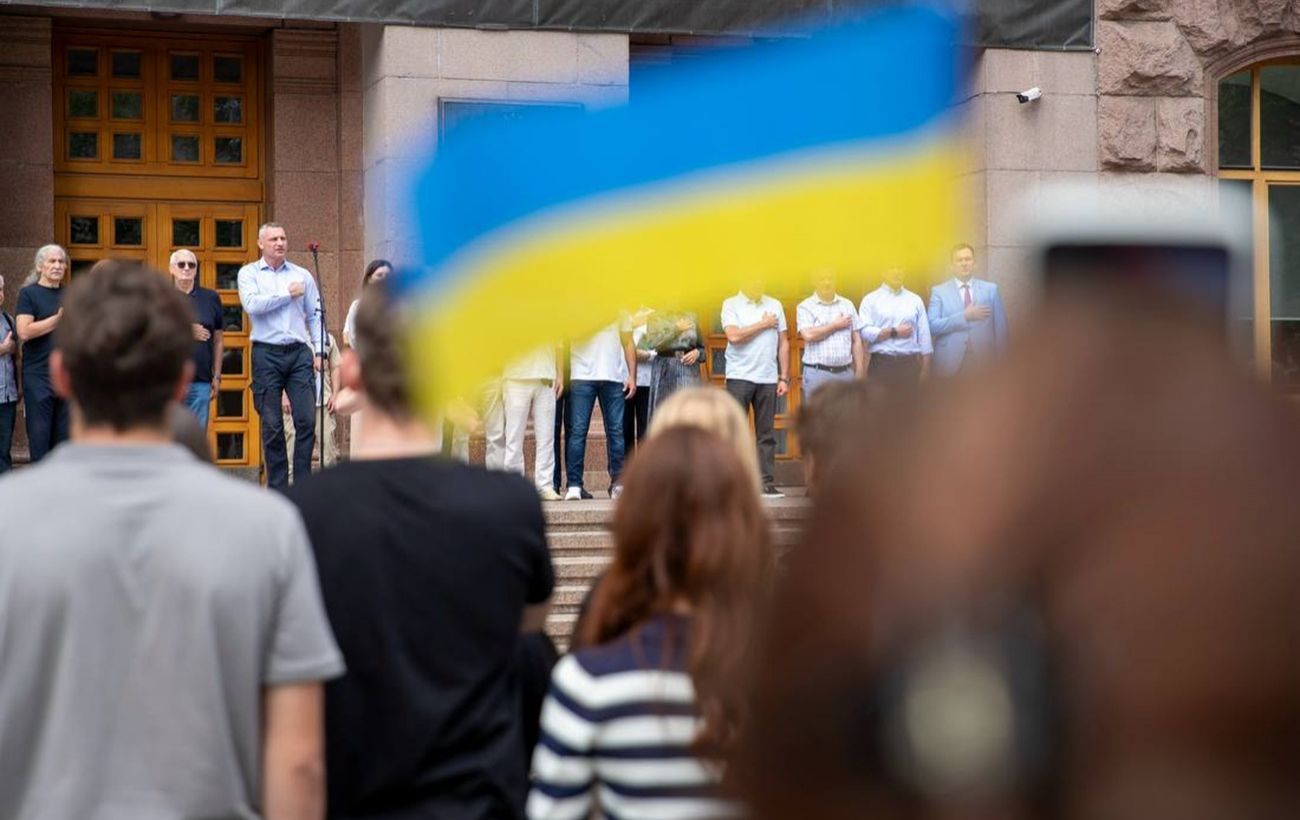 У Києві відзначили річницю підняття прапора України: Кличко нагадав про історичну подію